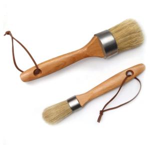 Wholesale 2PCS Chalk Paint Wax Brush Plated Ferrule For Furniture from china suppliers