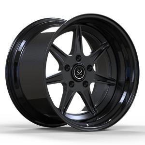 Wholesale 20inch 2 Piece Forged Step Big Lip Rims Wheels Gloss Matte Black For Porsche Cayman from china suppliers