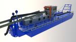 15m 12 Inch Gold Dredge 20m Length Gold Mining Dredge