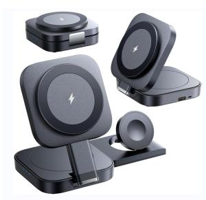 Wholesale 3In1 Private Mold Magnetic Wireless Charger for Phone Earphone Smart Watch from china suppliers