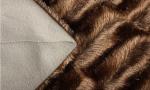 Double Layer Faux Fur Bed Blanket Enviroment Friendly For Gifts / Home Anti -