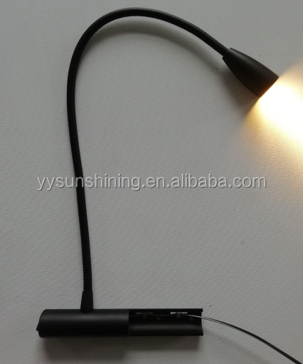 80 Color Rendering Index Gooseneck Led Headboard Reading Wall Lamp For Hotel Baeroom Light