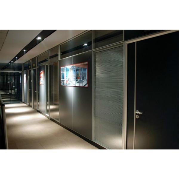 Interior Acoustic Glass Partition Wall System For Conference Room Mounted