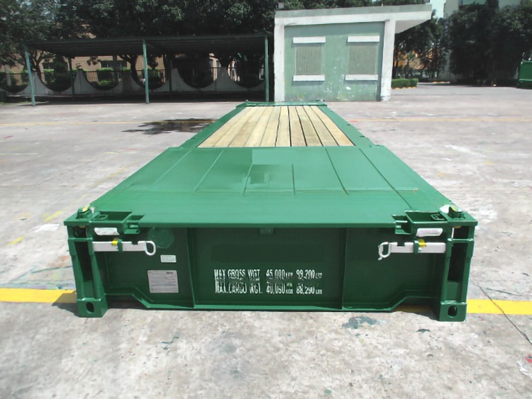 40ft 40' Steel Corten Steel Flat Rack Shipping Containers with Plywood Floor and Collapsible End Flatrack CSC Certified