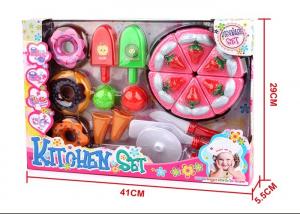 China Plastic Children's Play Cooking Sets with Ice Cream Dessert Pizza Cake 23 Pcs on sale