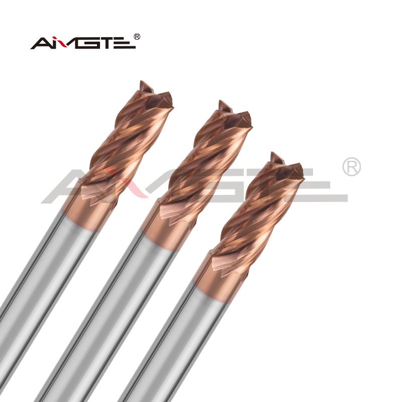 4 Flute Carbide End Mill 1mm - 12mm End Mill For Steel HRC 55