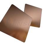 Anti Finger Copper Color Hairline Finish Stainless Steel Sheet For Panel