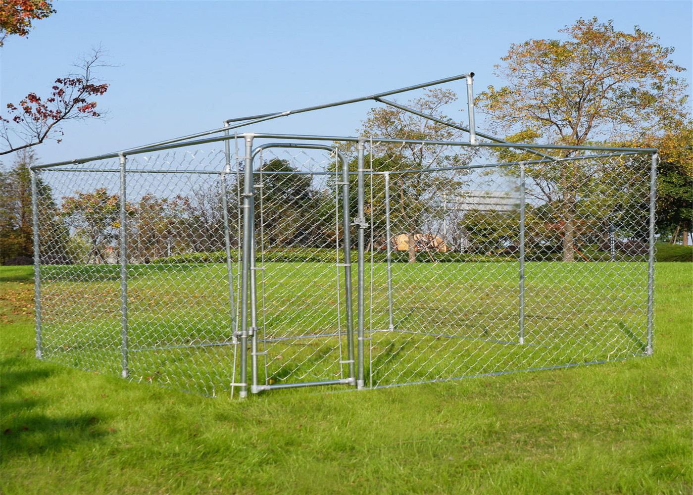 Chain link dog kennel dog run playpen 6'x10'x10'