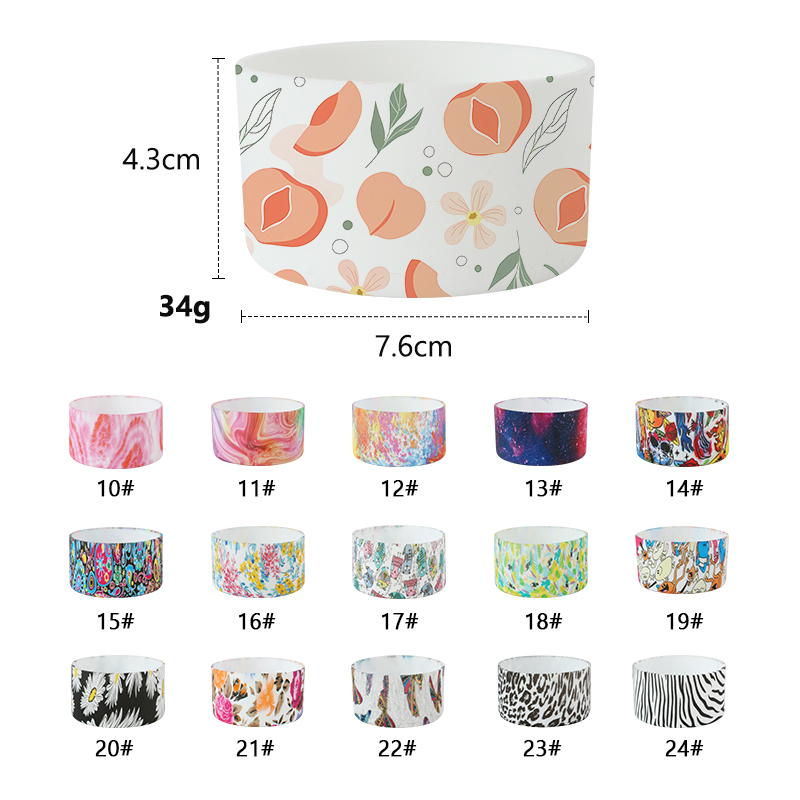Custom Silicone Bottle Accessories for Bottle Mug Tumblers Gift of 4 Silicone Straw Toppers and Silicone Strap