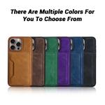 Custome Magsafe Leather Phone Wallet Shockproof For IPhone And Samsung