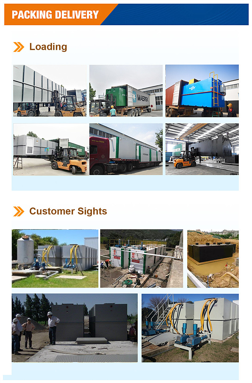 Membrane Separation Technology 3000KG Poultry Chicken Slaughter Sewage Treatment Plant
