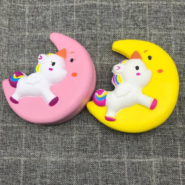 Squishy Toys Cute Moon Unicorn Scented Cream Slow Rising Squeeze Decompression