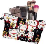 Lucky Cat Cosmetic Bag for Women Makeup Bags Travel Waterproof Toiletry Bag