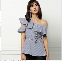 Asymmetrical Sleeve Blouse for Women