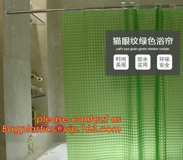 SEVEN COLOR DOT SHOWER CURTAIN, Fashion beautiful flower printing retractable