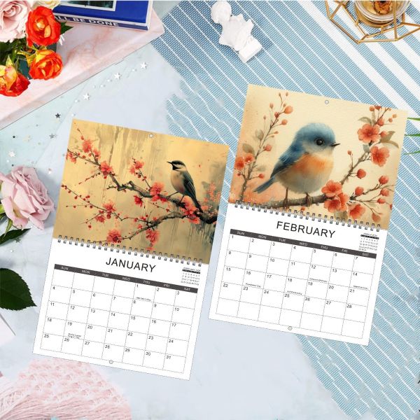 Customized Calendar Monthly Calendar Cross Border English Version Countdown 2026 Wall Calendar Customized OEM