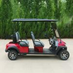 4 Seater Red New Electric Golf Cart 72v Off Road High Speed With Seat Belts