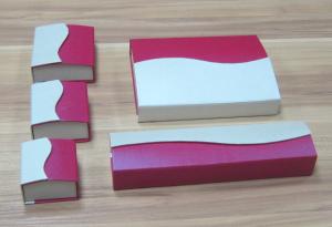 Wholesale Leatherette Paper Jewelry Boxes in S style outside,Paper Gift Boxes with Foam Insert Pad from china suppliers