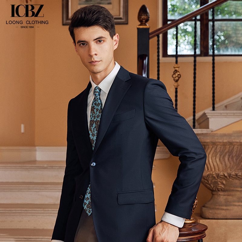 Customized Logo Printing Men's Slim Casual Suits for Business and Banquet Formal Wear