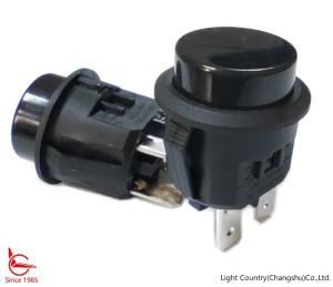 Wholesale Taiwan Light Country Round Push Button Switch, LC210, Φ20, ON-OFF, Black, 10A/16A 125V/250V from china suppliers