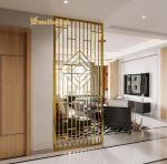 304 Stainless Steel Room Divider , 3048mm Metal Partition For Living Room
