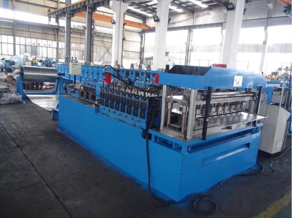 Quality Adjustable Shelf Box Panel / Door Frame Roll Forming Machine with folding four sides for sale