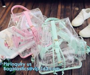 Wholesale backpack wholesale with padded straps, Promotional Transparent PVC School Backpack with Customized Logo Clear Children B from china suppliers