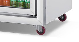 110V 60Hz Commercial Cold Drink Fridge , Luster Plate Retail Beverage Refrigerator