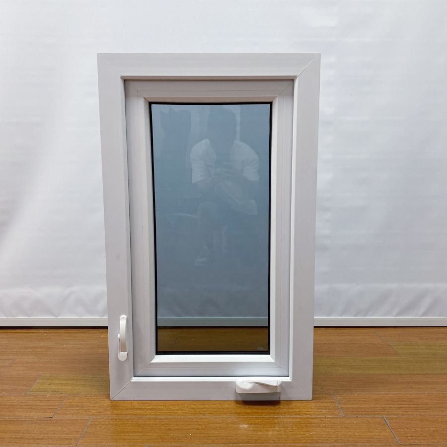 Lockable PVC Casement Windows American Style Flush Sash Upvc Windows Double Glazing