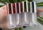 Custom logo Box 6ml Plated Cover Gold Heart Head Large Brush Glaze Tube