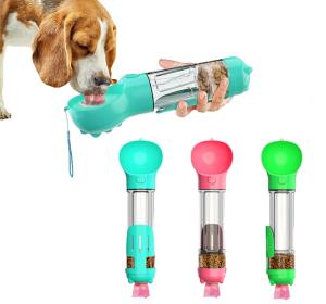 Wholesale Hallupets Portable Dog Water Bottle Leak Proof 4 In 1 For Drinking And Eating Combo Cup from china suppliers