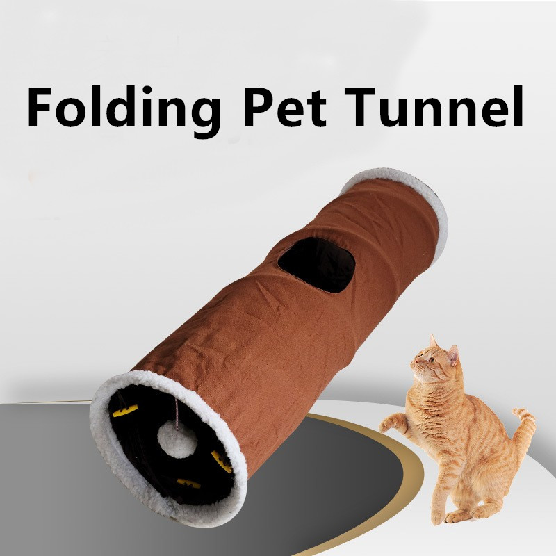Pet Cat Toy Comfortable Foldable Pet Tunnel Scratch Resistant Multi Hole Design Cat Passage Pet Toy