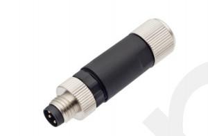 Wholesale Industrial M8 Straight Male Metal Plug with 3/4pin Screw Terminal IP67 Waterproof from china suppliers