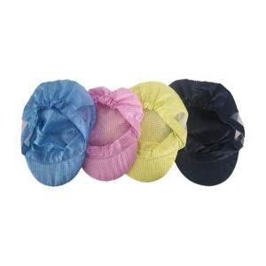 Wholesale Cleanroom Cap Dust Free Blue Color ESD Anti-static Cleanroom Peaked Cap for Industrial esd Hat from china suppliers