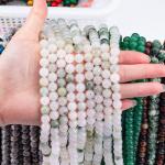 TianShan Emerald Green Round Bead Natural Crystal Gemstone Different Bead Size