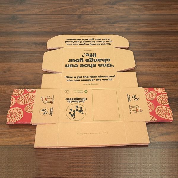 Double-sided Printing Corrugated Shipping Box Both Inside and Outside Color Printed Animal Dog Shoe Box Mailing Box