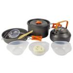 Factory Wholesale Multi-Color Outdoor Cooking Pot Set Durable Ware Tea Pot And