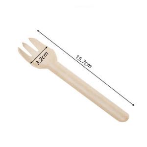 Wholesale 100Pcs Eco Disposable Bagasse Cutlery Natural Biodegradable Forks Bulk from china suppliers
