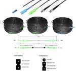 Jumper Outdoor FTTH Drop Cable , G657A Fiber Optical Patch Cord