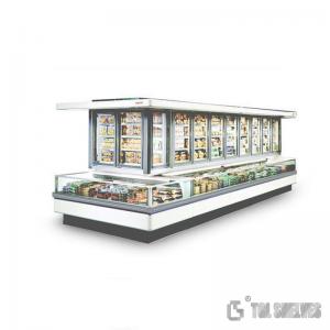 China 50hz 12v Supermarket Display Refrigerator For Meat Color Coated Board Material on sale