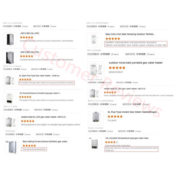 Low Nitrogen Natural Gas Water Heater 12KW Tankless for Household