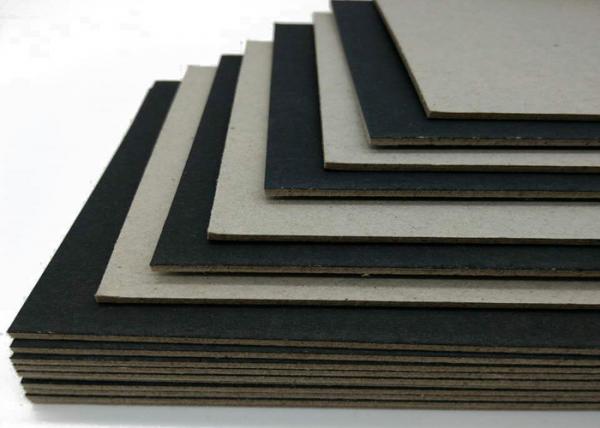 Quality Mixed Pulp High Stiff Black Card / One Side Laminated Black Paper Board for sale