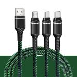 Cotton Braided USB 2.0 Charging Cable Type C 3.5A Fast Charging Cables