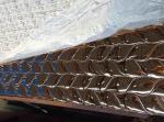 Water Wave Shaped Stainless Steel Panels Gold Mirror Finish For Hotels Villa
