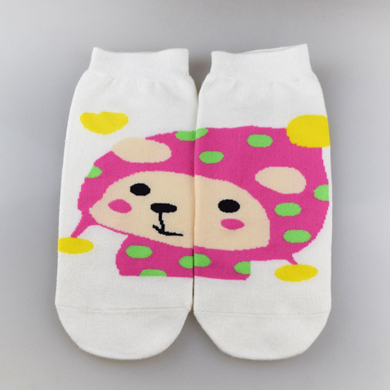 Fancy Cute Animals Women's Cotton Ankle Socks Fashion Crew Ankle Socks
