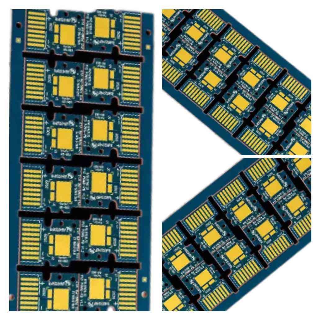 Clab Dark Blue Blank Copper PCB Board 2 Layer 2OZ 2.0mm HASL ENIG