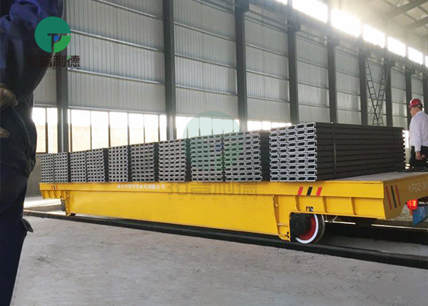 20 Ton Steel Pipe Factory Coils Transport Electric Self Propelled Vehicle On Track