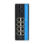 3 Years Warranty Industrial Unmanaged POE Switch 2 Fiber SFP To 8 UTP Port