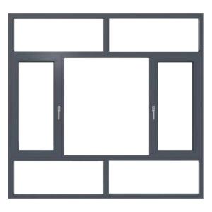 Wholesale Design Aluminum Impact Resistant Casement Windows Heat Insulation Strip for Durability from china suppliers