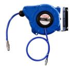 Metal Housing Auto Pneumatic Air Hose Reel Flexible For 15Bar PU Braided Hose